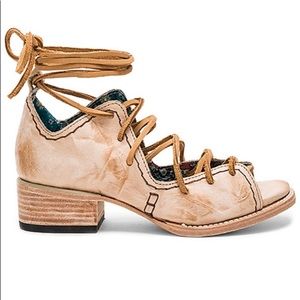 Freebird Nude Peace Leather Sandals